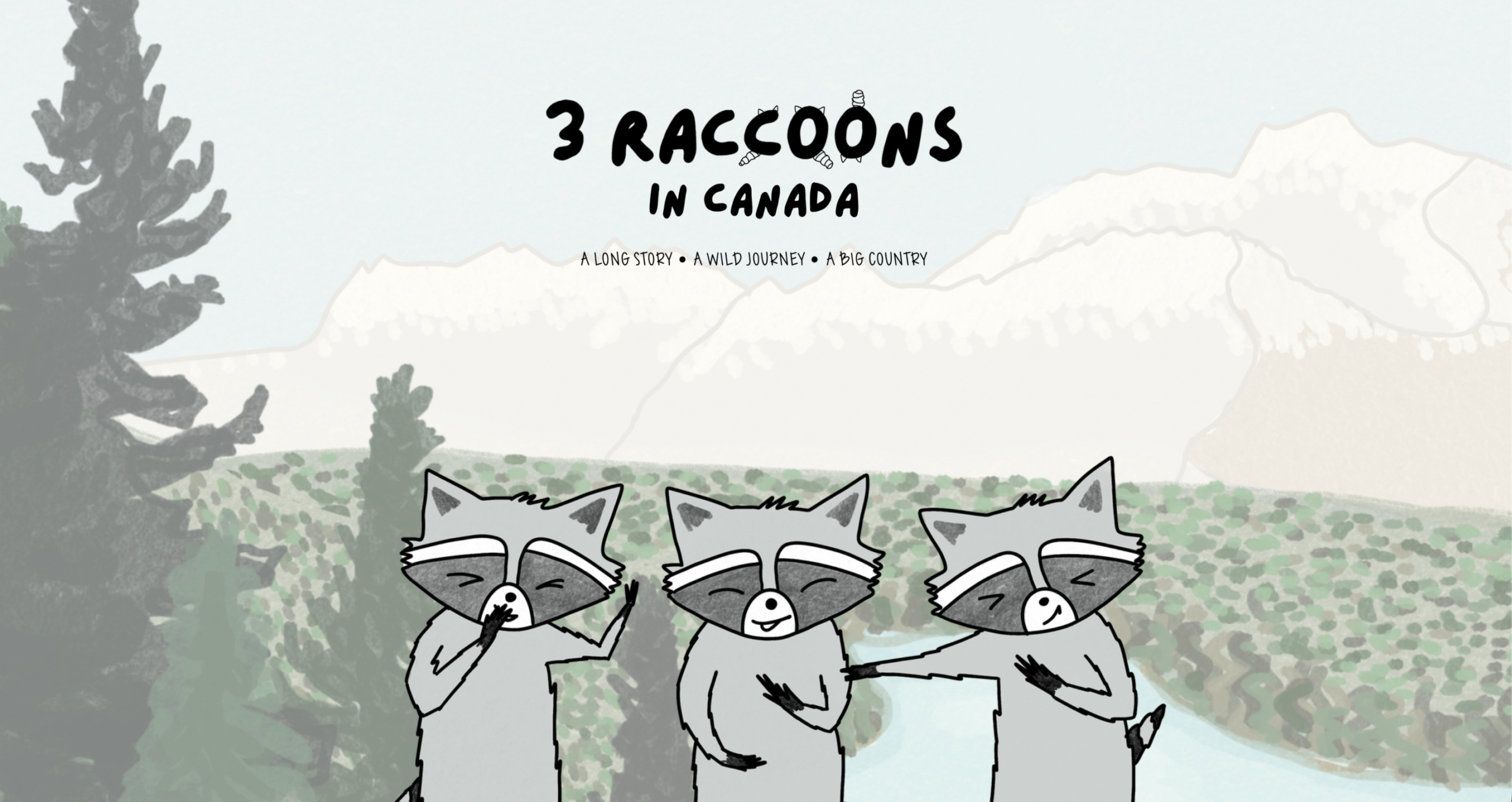 3 raccoons in canada the book by little me in big canada