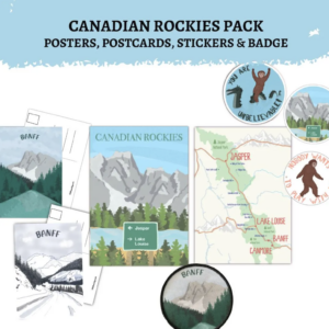 Canadian Rockies Gift Pack | Banff Jasper Lake Louise Souvenir Bundle