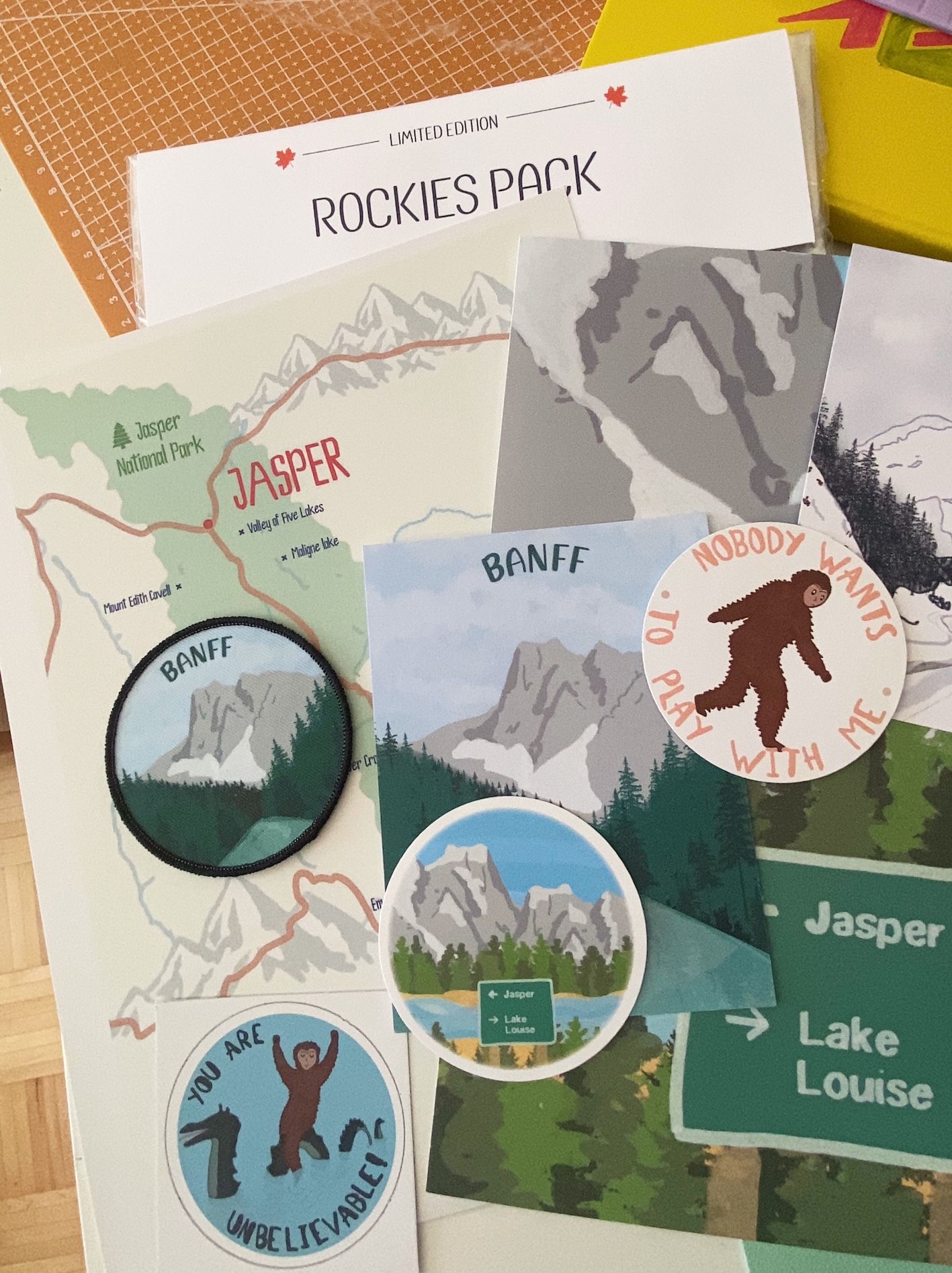 Canadian Rockies Gift Pack | Banff Jasper Lake Louise Souvenir Bundle