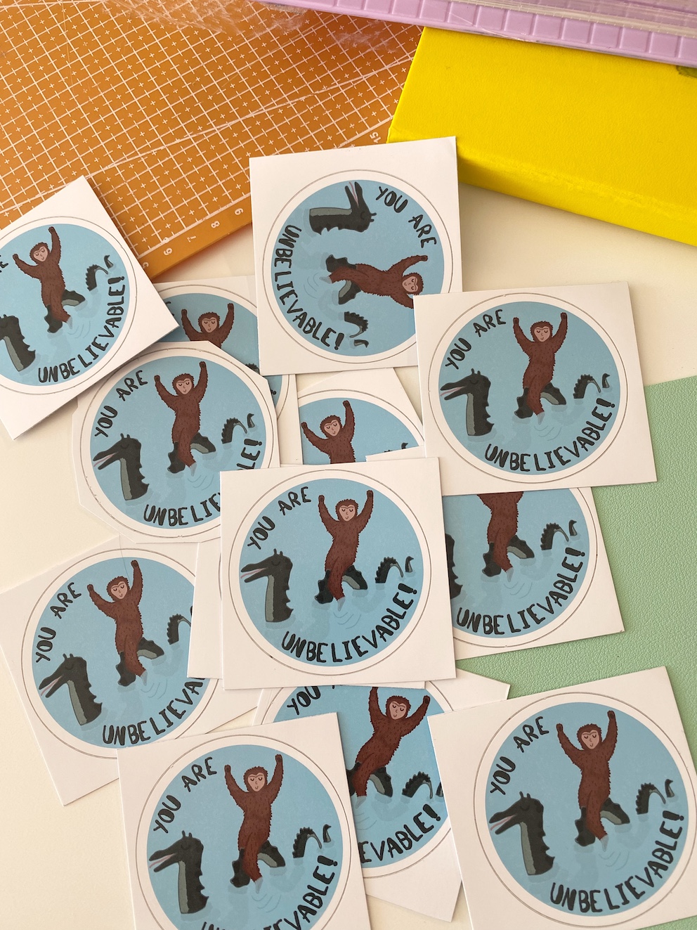 Sasquatch Ogopogo Sticker | You Are Unbelievable | Canadian Folklore