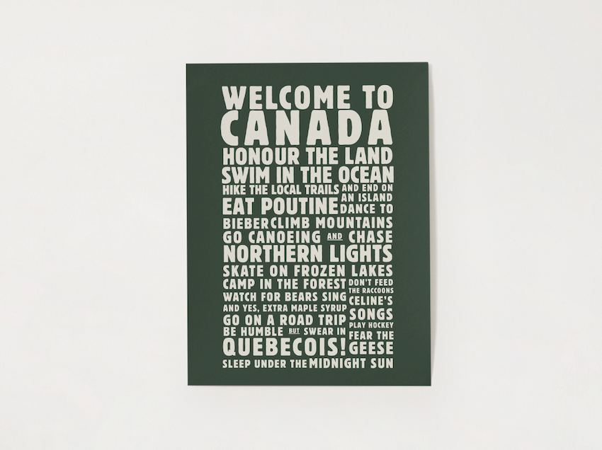 Canadian Lifestyle Memento Poster | Modern Typography Art - Image 6