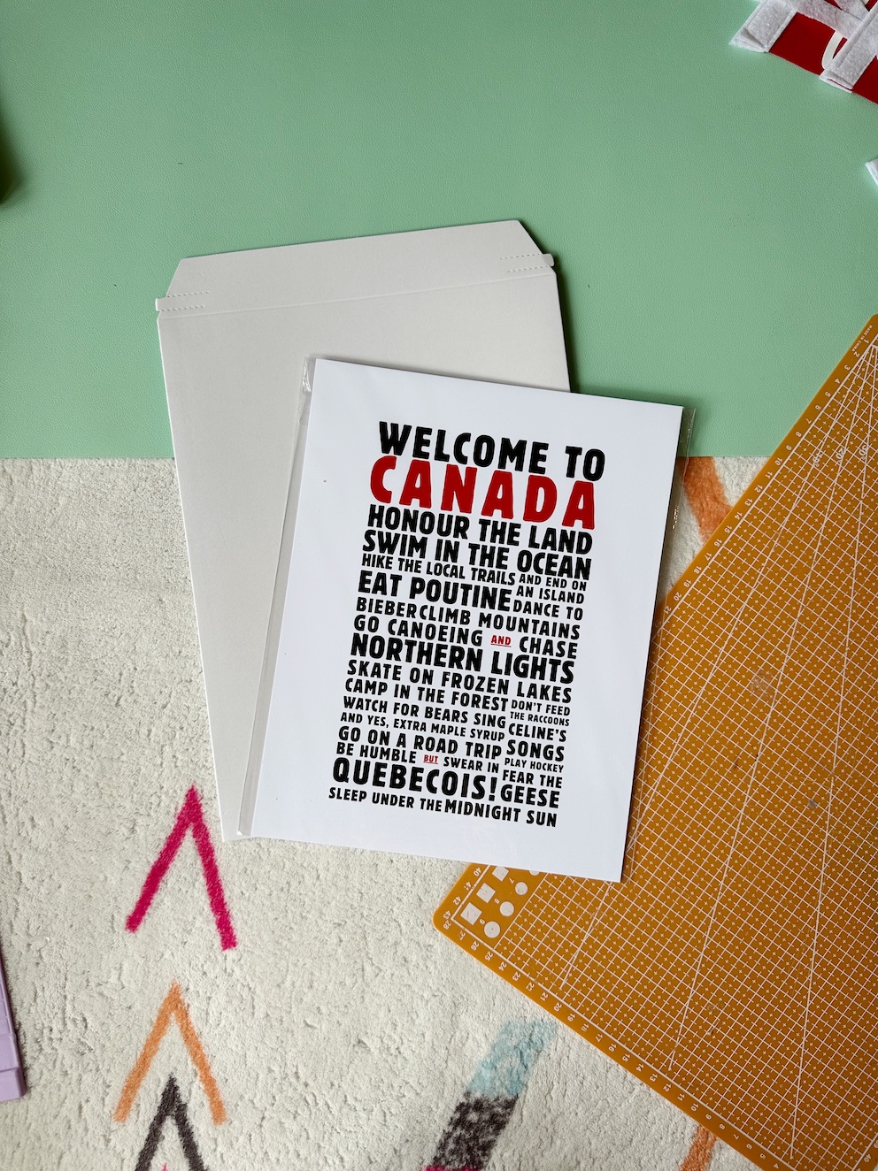 Canadian Lifestyle Memento Poster | Modern Typography Art - Image 5