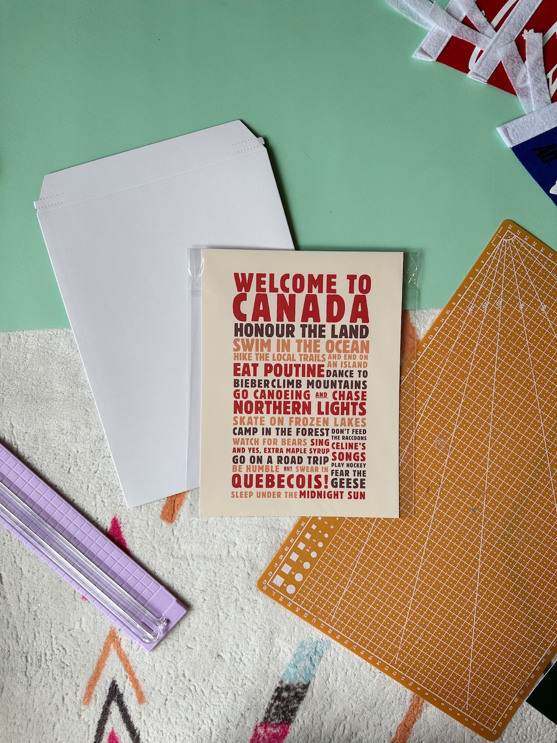 Canadian Lifestyle Memento Poster | Modern Typography Art - Image 3
