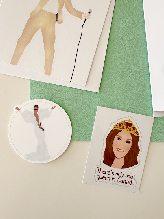 Celine Pack | Celine Dion Gift Set | Birthday Cards and Stickers Bundle | Fan Gift - Image 2