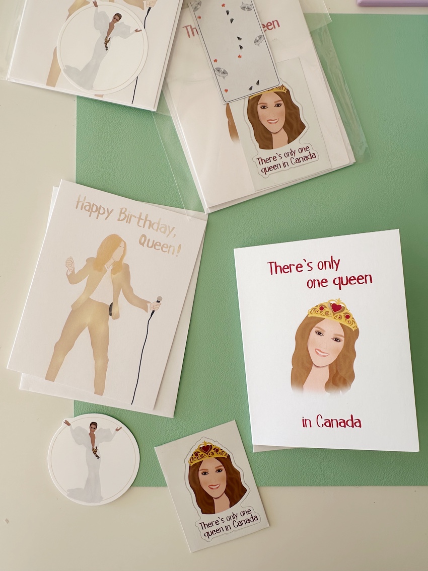Celine Pack | Celine Dion Gift Set | Birthday Cards and Stickers Bundle | Fan Gift - Image 3