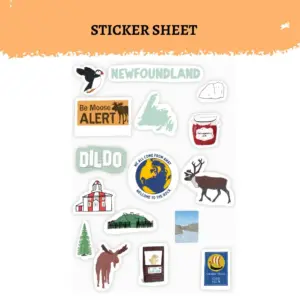 newfoundland-sticker-sheet-illustrated-vinyl-stickers